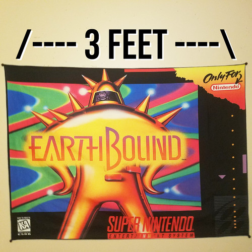 Earthbound 2x3 foot tapestry - foot,