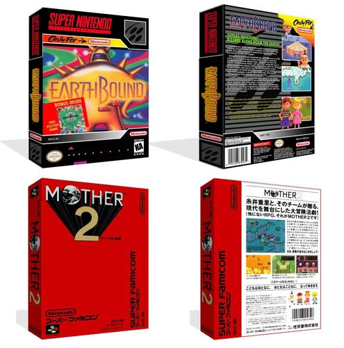 Earthbound snes game - earthbound, case